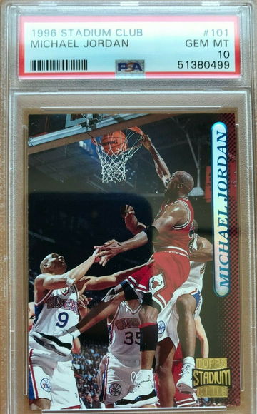 1996 Stadium Club Michael Jordan #101 PSA 10 GEM MINT