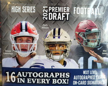 2021 Sage Premier Draft Football Sealed Hobby High Series Box 16 AUTO'S PER, Trevor Lawrence Auto???