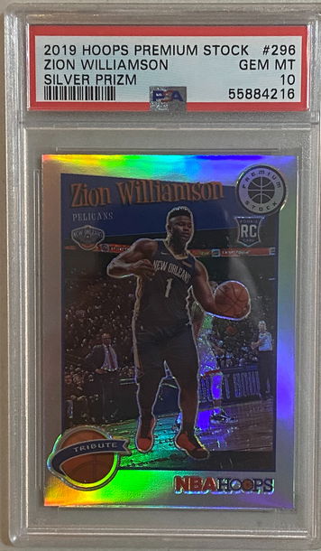 2019 Hoops Premium Stock Zion Williamson Silver Prizm PSA 10