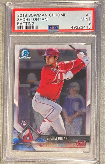 2018 Bowman Chrome Shohei Ohtani PSA 9