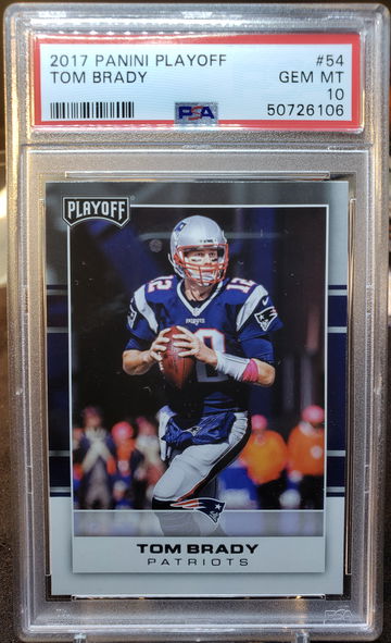 Tom Brady 2017 Panini Playoff #54 Gem Mint PSA 10 Pop 13 Patriots