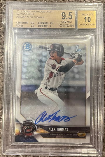 2018 Bowman Chrome Alek Thomas auto 