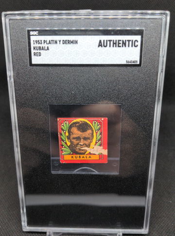 1953 Platin Y Dermin Red Kubala SGC ONLY ONE GRADED THAT EXISTS PSA DOESNT GRADE