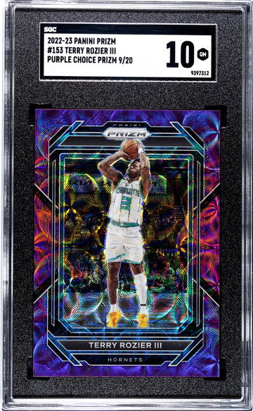 2022 Prizm #153 Terry Rozier III Purple Choice Prizm /20 SGC 10