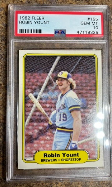 Robin Yount 1982 Fleer #155 PSA 10