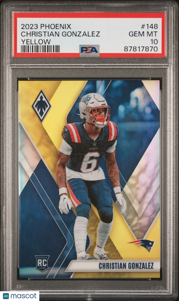 2023 Pheonix Christian Gonzalez #148 Yellow Rookie PSA 10