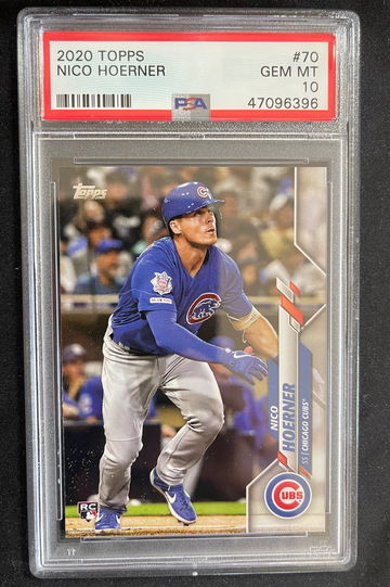 2020 Topps Nico Hoerner #70 PSA 10