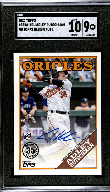 2023 Topps Adley Rutschman '88 Design On-Card Auto SGC 10/9
