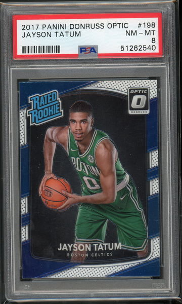 2017 Optic Jayson Tatum PSA 8 