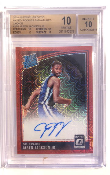 2018-19 Optic Choice Jaren Jackson Rated Rookie auto (ship from HKG 10-14days) 