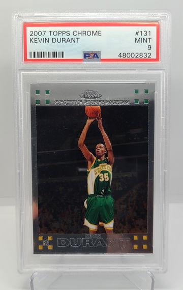 2007 Topps Chrome Kevin Durant PSA 9