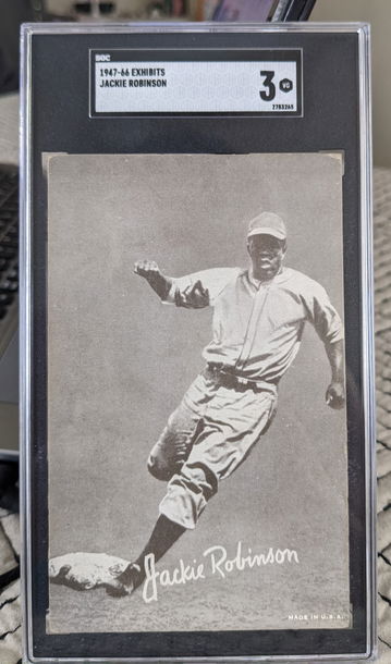 1947-66 Exhibits Jackie Robinson SGC 3