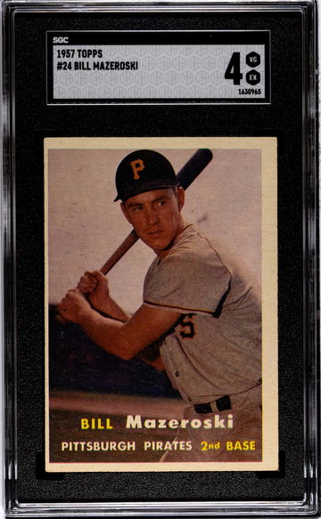 1957 Topps Bill Mazeroski #24 RC SGC 4