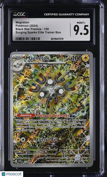 2024 Pokémon Black Star Promos Magneton Surging Sparks Elite Trainer Box CGC 9.5 #159