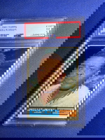 1961 Topps #150 Willie Mays PSA 5 EX HOF San Francisco Giants Baseball Card