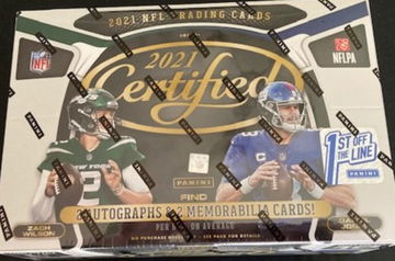 2021 Panini Certified FOTL NFL Football Hobby Box In Hand