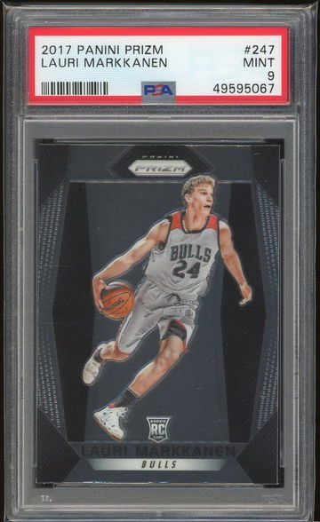 2017 Panini Prizm Lauri Markkanen PSA 9