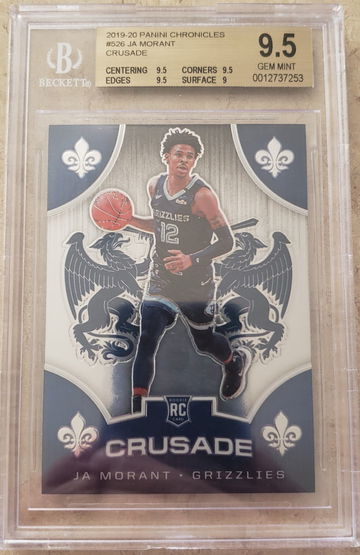 Ja Morant RC 2019 Chronicle #526 Crusade BGS 9.5 💎
