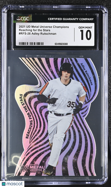 2021 UD Metal Universe Champions Adley Rutschman Reaching for the Stars #RFS-26 CGC 10