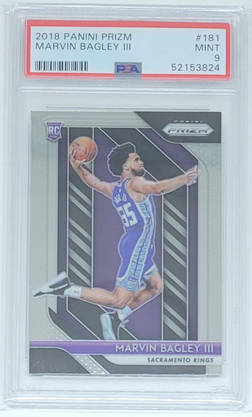 2018 Prizm Marvin Bagley III RC #181 PSA 9 MINT
