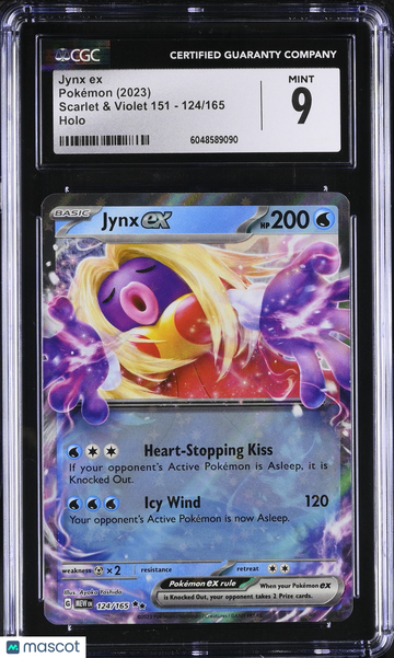 2023 Pokemon Scarlet & Violet 151 Jynx ex Holo CGC 9 #124/165