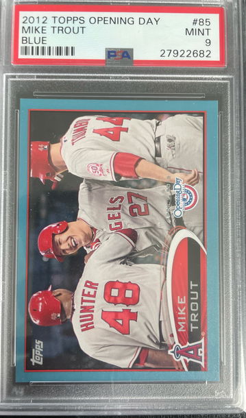 2012 Topps Mike Trout #85 Opening Day Blue 1571/2012 Pop 1 none higher