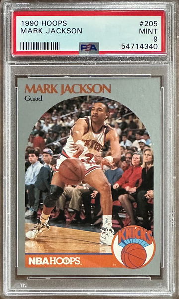 1990 Hoops 205 Mark Jackson PSA 9