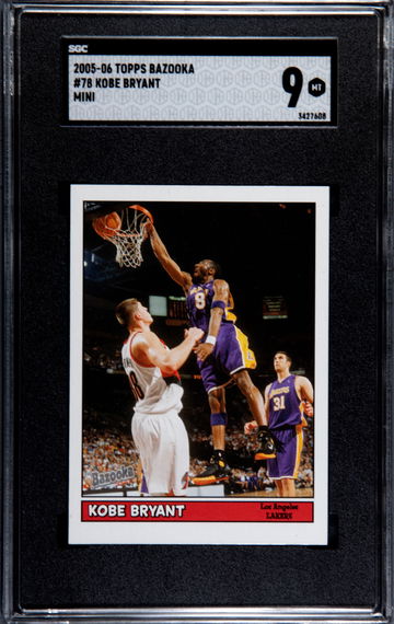 2005-06 Topps Bazooka Mini Kobe Bryant #78 SGC 9