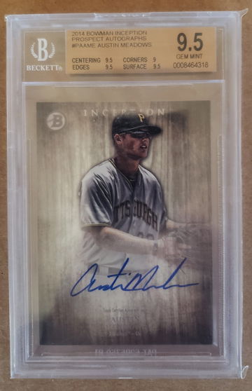 2014 Bowman Inception Austin Meadows Prospect Autograph