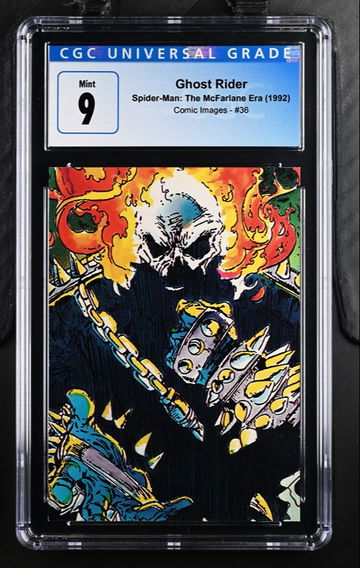 1992 COMIC IMAGES MARVEL SPIDER-MAN II 30TH ANNIVERSARY GHOST RIDER #36 CGC 9 