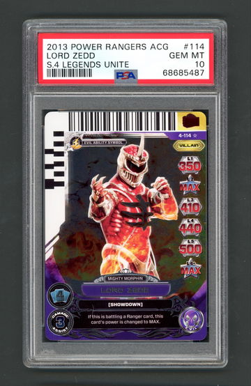 2013 Power Rangers ACG Lord Zedd Legends Unite Holofoil PSA 10