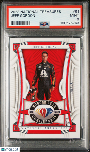 2023 Panini National Treasures Racing Jeff Gordon #51 PSA 9