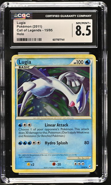 2011 Pokémon HeartGold & SoulSilver Call of Legends Lugia #15/95 Holo CGC 8.5