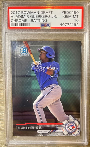 2017 Bowman Draft CHROME  Vladimir Guerrero Jr CHROME BATTING PSA/10
