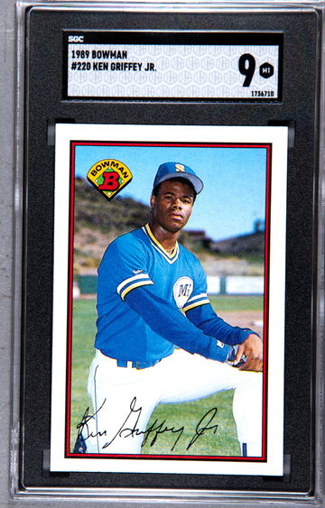 1989 Bowman Ken Griffey Jr. RC#220 SGC 9