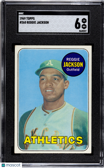 1969 Topps Reggie Jackson #260 SGC 6 ROOKIE RC HOF ATHLETICS