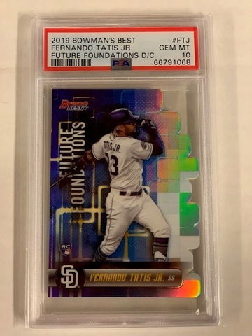 2019 Bowmans Best Fernando Tatis Jr Future Foundations D/C PSA 10