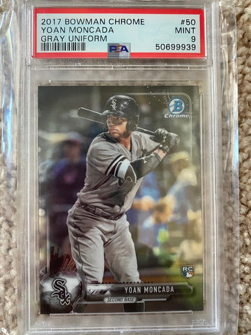 2017 Bowman Chrome Yoan Moncada RC PSA 9 MINT