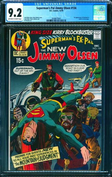 SUPERMAN'S PAL JIMMY OLSEN #134 * CGC 9.2 * 1st APPEARANCE OF DARKSEID * NEAL ADAMS COVER