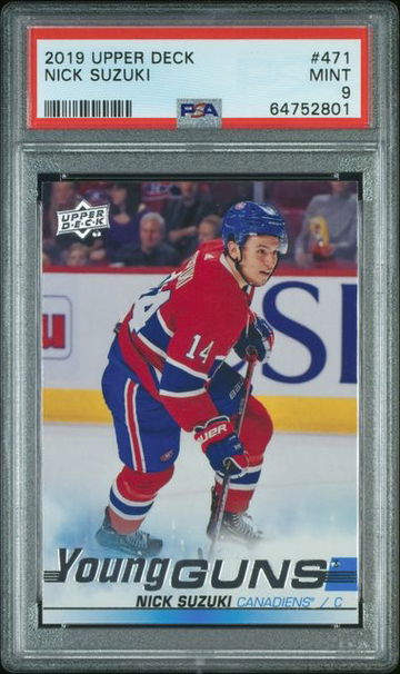 2019 Upper Deck Nick Suzuki Young Guns Rookie Card PSA 9 Mint
