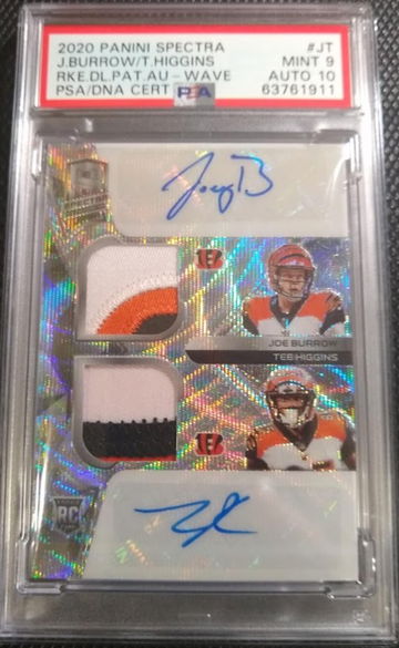 Joe Burrow 202 Spectra FOTL silver wave exclusive RPA SSP rookie 8/13