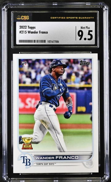 2022 Topps Series 1 Wander Franco RC #215 CSG 9.5 Mint+ Tampa Bay Rays