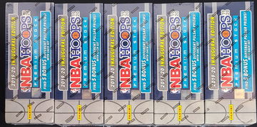 2019-20 Hoops Premium Box Set Factory Sealed Lot of 5