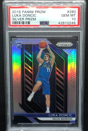 2018 Prizm Luka Doncic Silver RC PSA 10