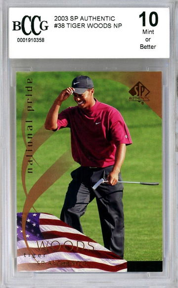 Tiger Woods 2003 SP Authentic BGS 10
