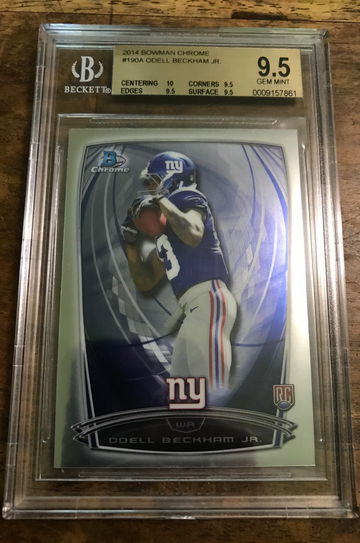 2014 BOWMAN CHROME ODELL BECKHAM JR. ROOKIE RC BGS 9.5 TRUE GEM +