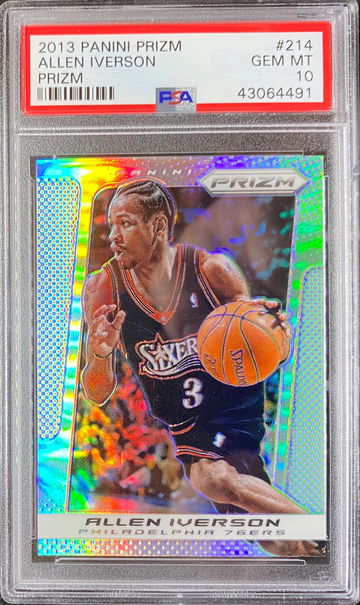 2013 Prizm Allen Iverson Silver Prizm PSA 10 POP (11) 