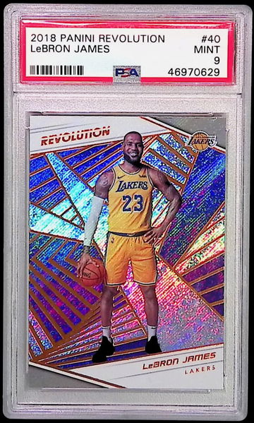 2018 Revolution #40 LeBron James PSA 9