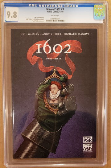 Marvel 1602 #3 CGC 9.8 WHITE PAGES 2003 NM/MT