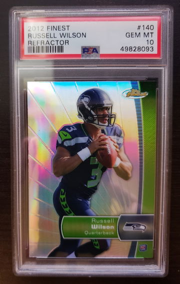2012 Topps Finest Russell Wilson Refractor Rc PSA 10